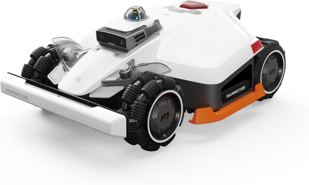 MAMMOTION LUBA 3 AWD 3000 Mähroboter ohne Begrenzungskabel für 3000㎡, 360° LiDAR+NetRTK+KI Vision Tri-Fusion-Positionierung, AWD für 80% Steigungen, Auto-Kartierung, bis zu 30 Zonen, 12Ah-AKKU