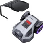 ANTHBOT M5 + Garage, Mähroboter ohne Begrenzungskabel mit präziser RTK-Navigation und Dual-Vision, KI-Hindernisvermeidung, App-Steuerung, 500 m², kompakter Rasenmäher Roboter mit 45% Steigung