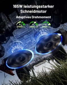 MAMMOTION LUBA 3 AWD 3000 Mähroboter ohne Begrenzungskabel für 3000㎡, 360° LiDAR+NetRTK+KI Vision Tri-Fusion-Positionierung, AWD für 80% Steigungen, Auto-Kartierung, bis zu 30 Zonen, 12Ah-AKKU